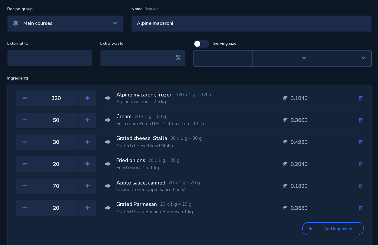 YBM Recipes: Combine recipes and sub-recipes flexibly.